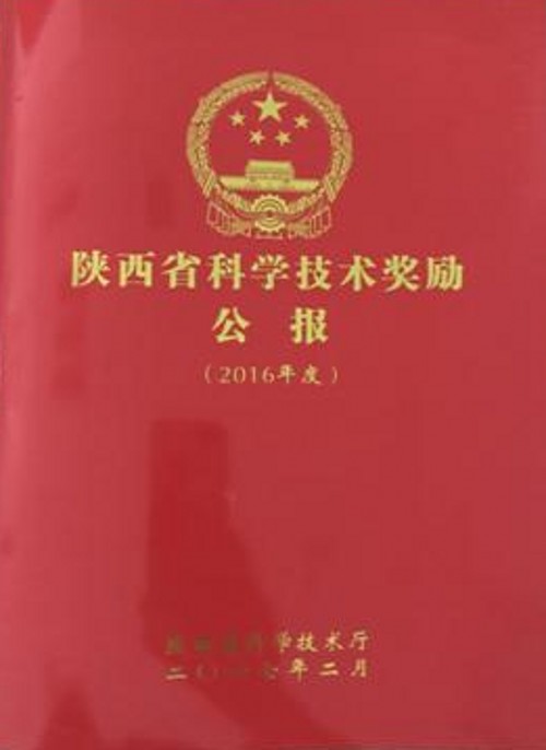 公司科研項(xiàng)目獲陜西省科學(xué)技術(shù)獎一等獎